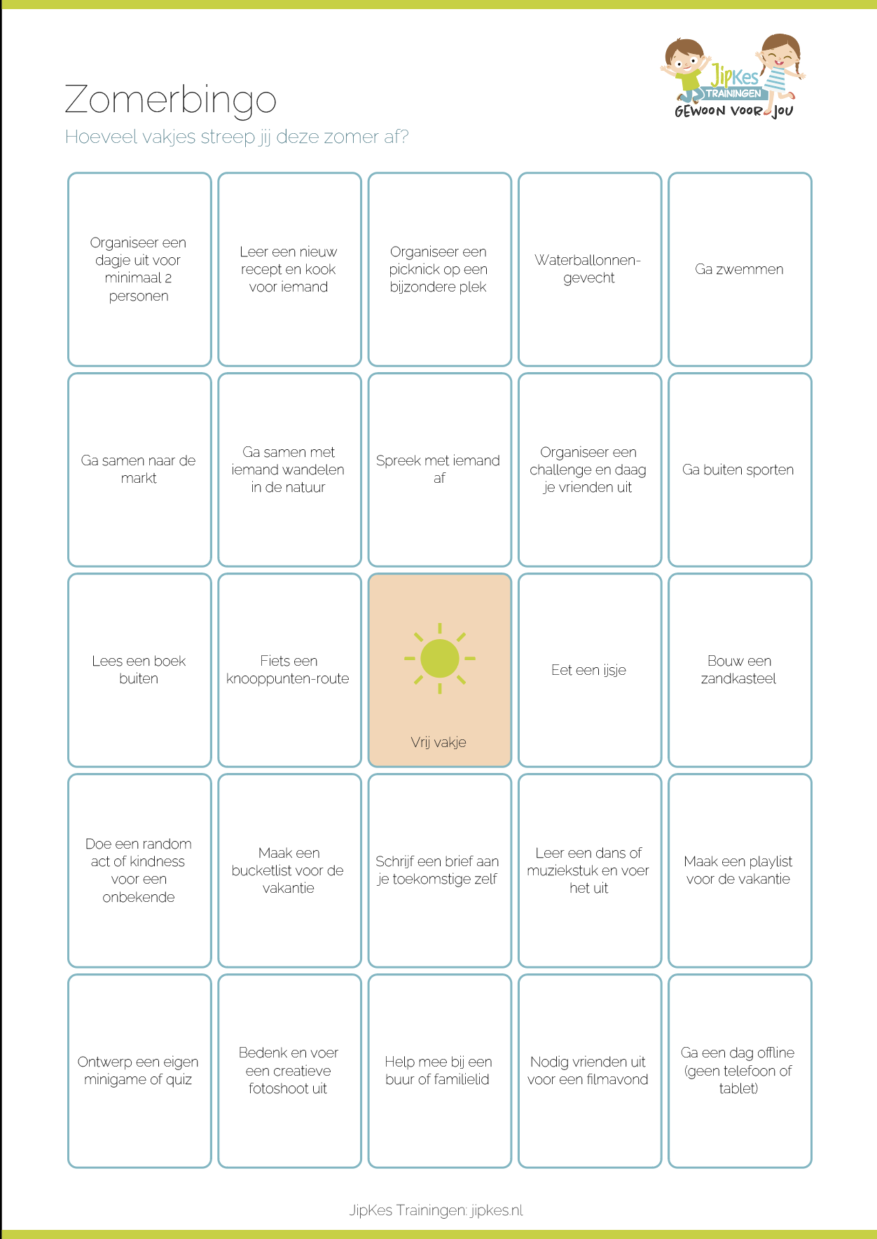 Zomerbingo