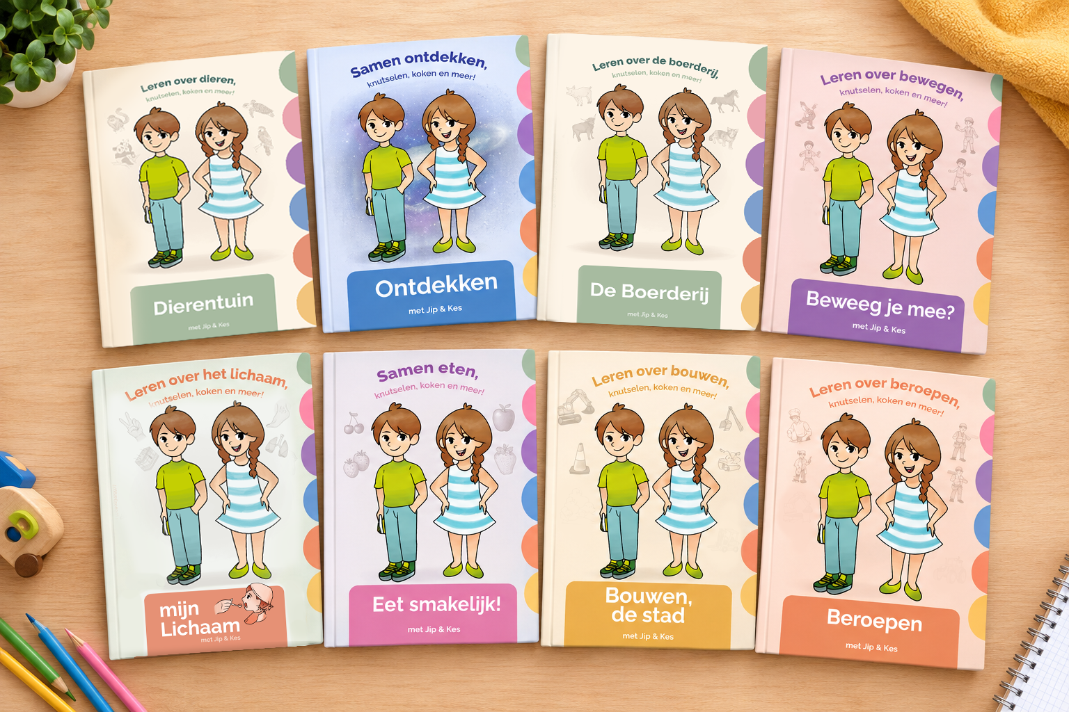 Alle 8 themaboeken: de complete set